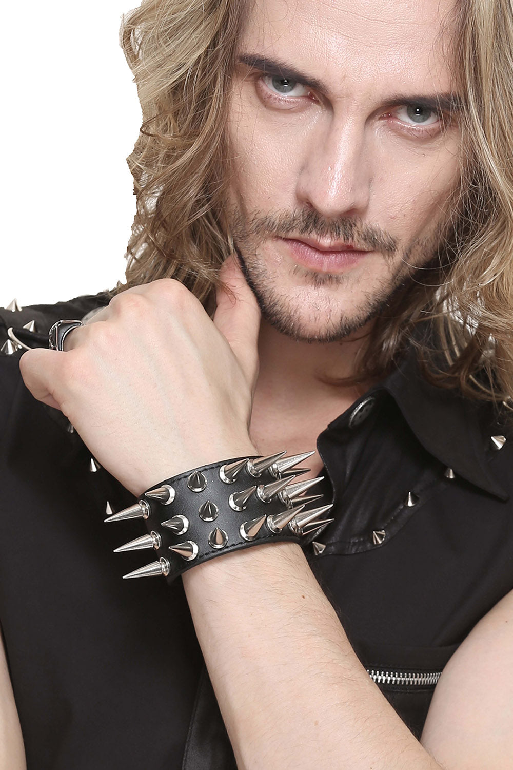 Punk Spike Cuff Bracelet