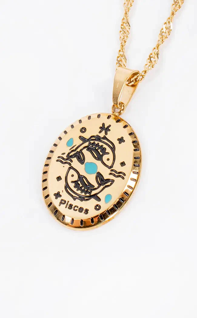 Pisces Necklace | 18K Gold