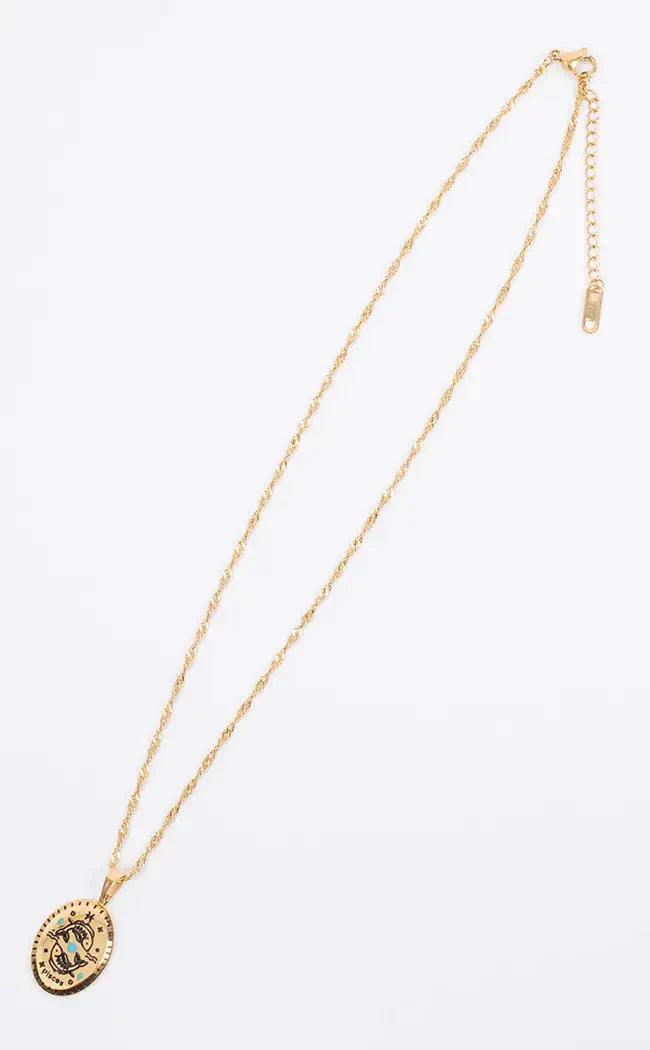 Pisces Necklace | 18K Gold