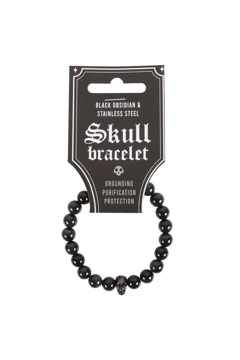 Black Obsidian Skull Bracelet