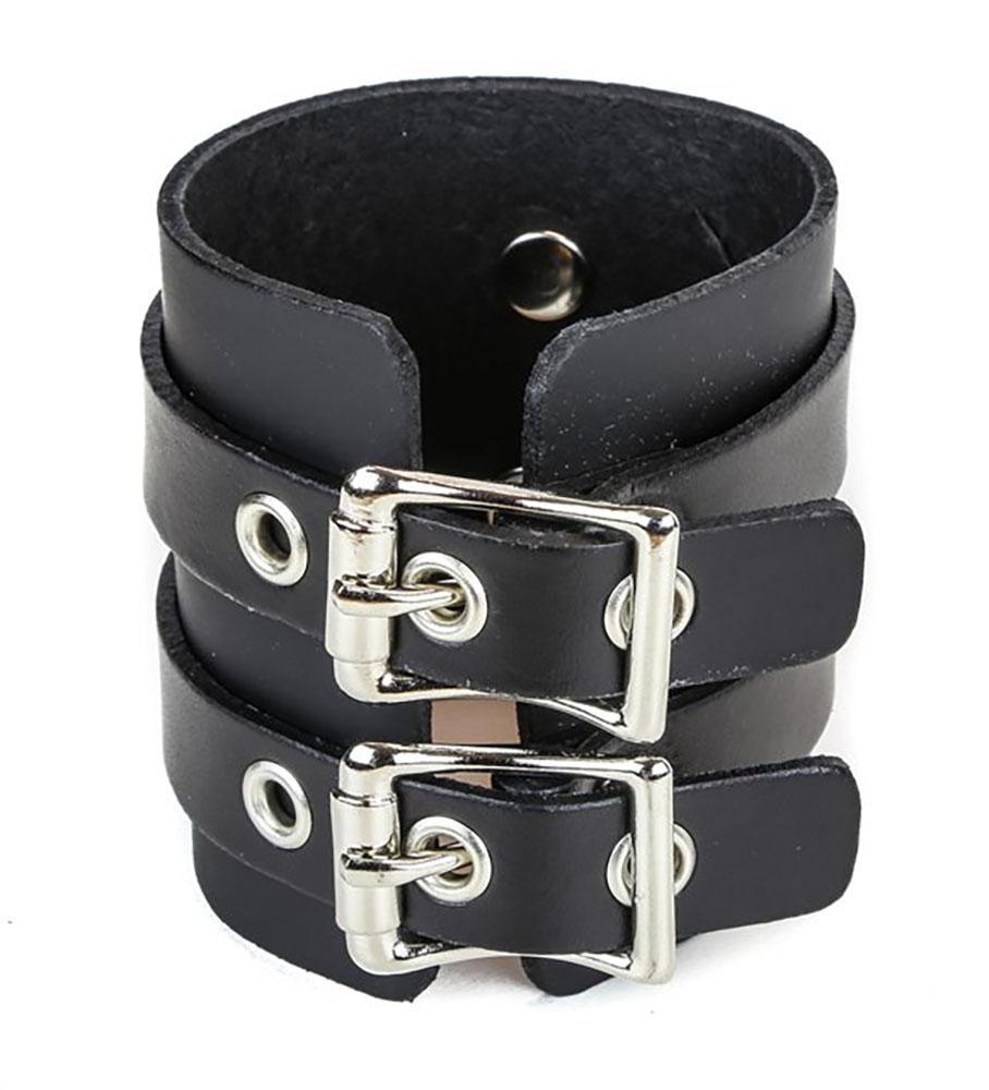 Black Buckled Bracelet