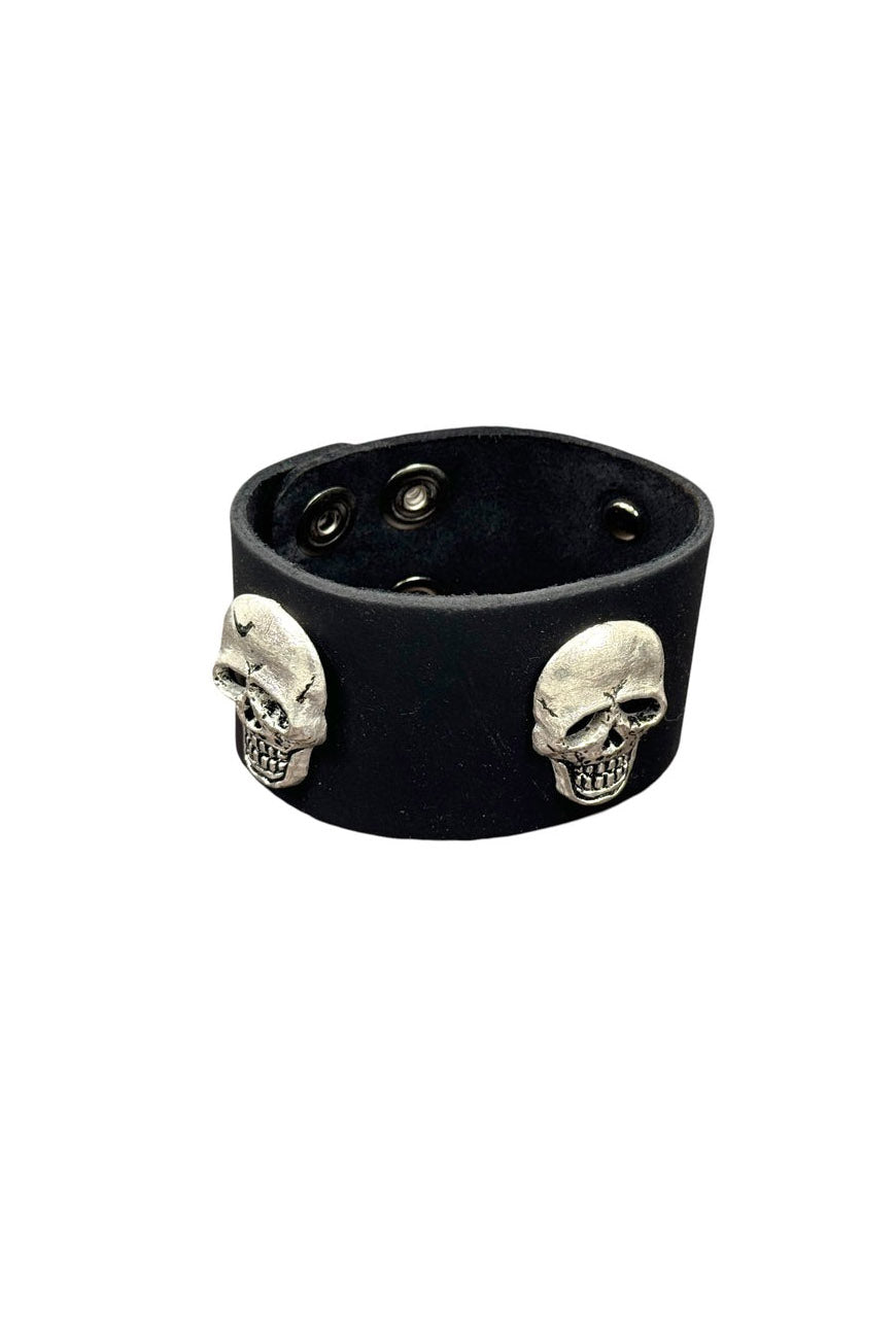 Triple Godhead Skull Cuff Bracelet