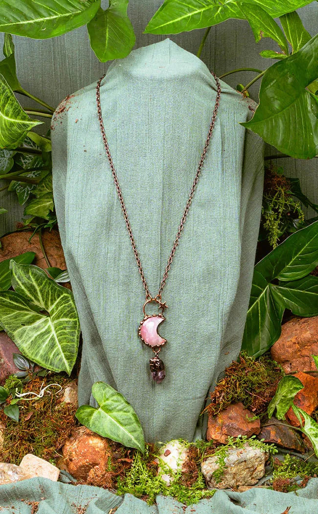 Selene Necklace | Rose Quartz